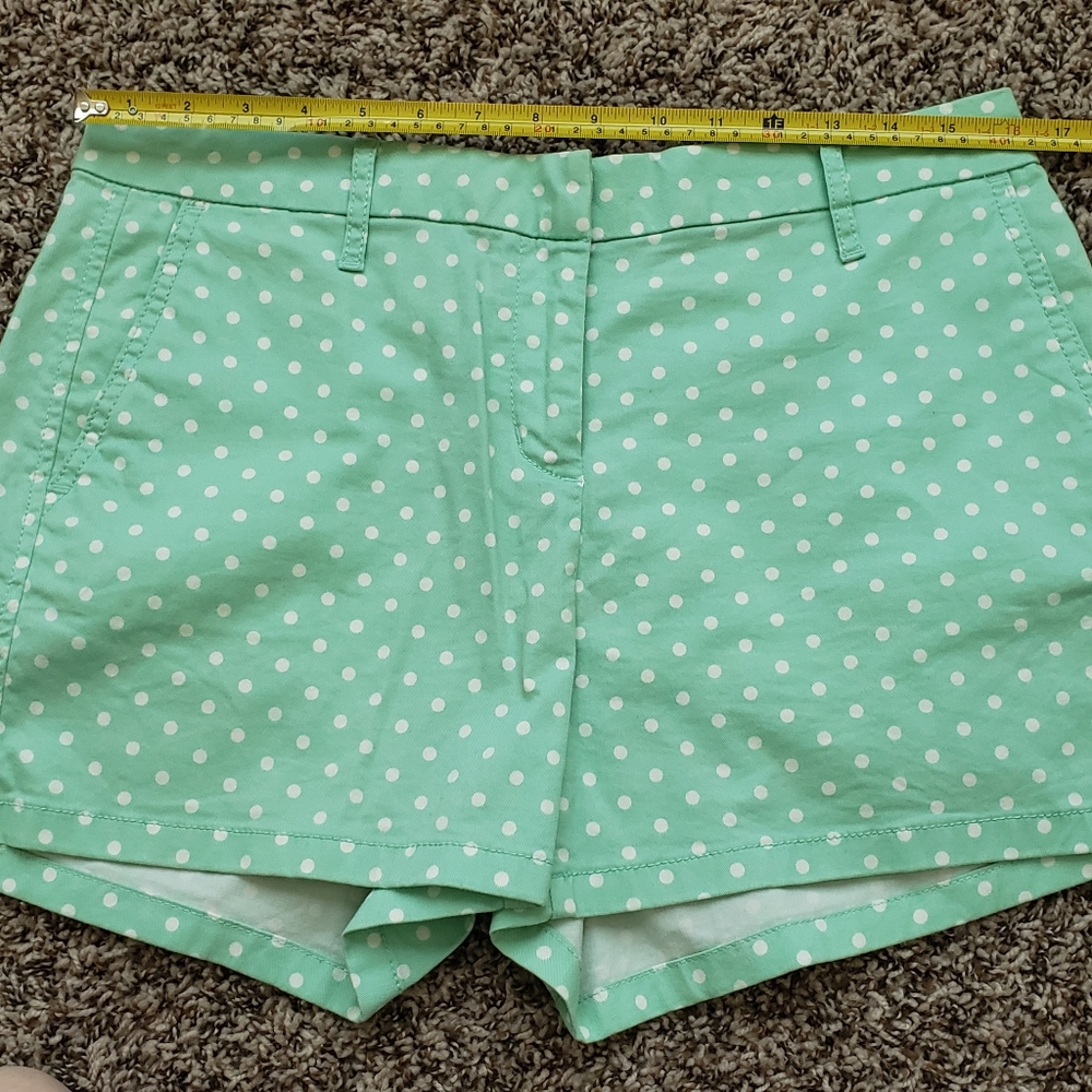 Mint Green Polka Dot Shorts - Picture 8 of 9